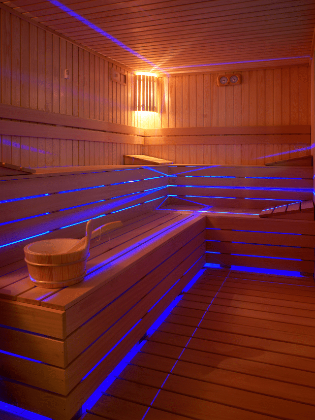 sauna in a gym